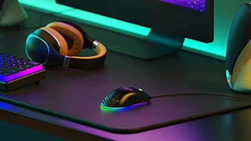 Wraptor World's Largest Gaming Mouse Pad Extended Large XXXL Black 48x24 with Stitched Edges 3XL - Laptop, Computer & PC Desk Mat - Nonslip (3XL) 7