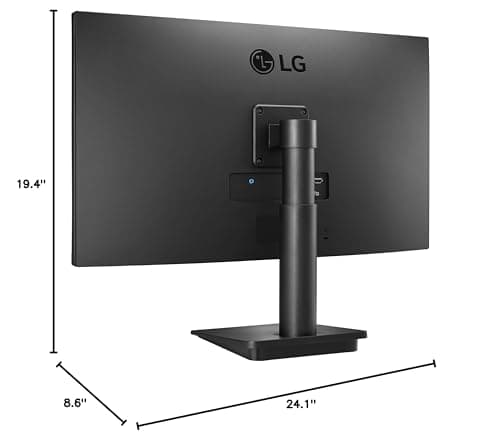 LG FHD (1920 x 1080) 27 Inch Computer Monitor, IPS, AMD FreeSync, 3-Side Borderless Design, Tilt/Height Adjustable Stand, 75Hz, 5ms, OnScreen Control, HDMI, DisplayPort, D-Sub, 27MP450-B, Black 9