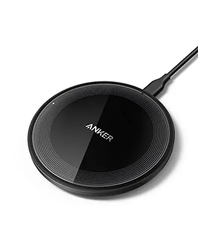 Anker 315 Wireless Charger (Pad), 10W Max Fast Charging - Compatible with iPhone 15/14/13 Series, Samsung S22, AirPods, Samsung Buds, Google Buds, and More - Wall Charger Not Included