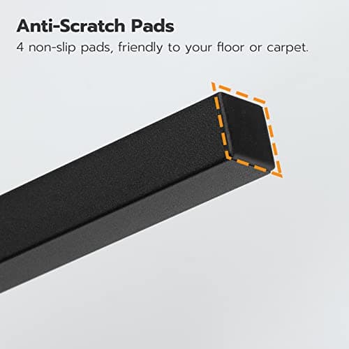 HOOBRO Bar Stools, Set of 2 Bar Chairs, 23.6 Inch Saddle Stools, Kitchen Counter Seat with Footrests, Industrial Barstools for Dining Room, Kitchen, Counter, Rustic Brown and Black BF02MD01 9