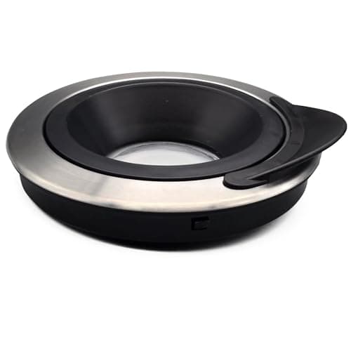 OVENTE Electric Kettle Replacement Lid for KG733 Model, Easy to Fill Stainless Steel Tea Kettle Cover, Removable Accessory Part for Heating and Boiling Water, Black ACPKG4244 6