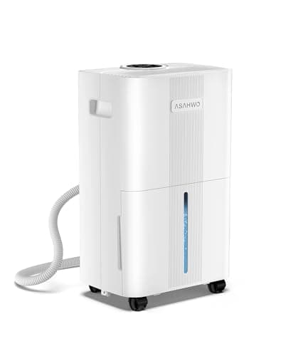 Dehumidifier for Home,Basement,Bathroom, Bedroom 21 Pint 1600 Sq ft Portable Quiet Small Dehumidifiers with Drain Hose Intelligent Humidity Control,3 Modes,24H Timer,Auto Defrost（21 Pint）