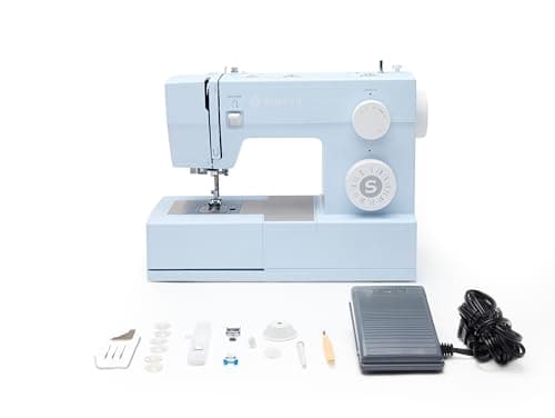 SINGER Heavy Duty 4423 Meltwater Blue High Speed Sewing Machine with Accessory Kit | Strong Motor With Enhanced Piercing Power, 97 Stitch Applications, Full Metal frame, 1-step Buttonhole & LED Light