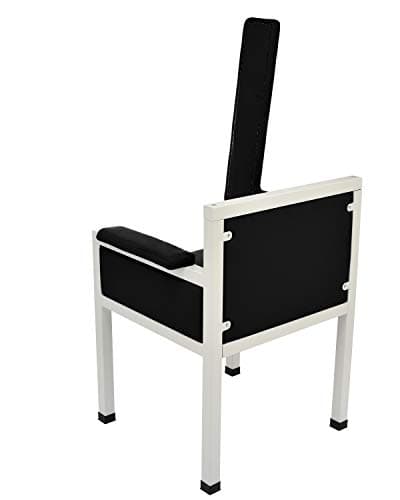 Vivacomfort Luxe Upholstered Blood Drawing Chair – Padded Phlebotomy Seat w/Adjustable Armrest & Steel Framing – Ideal for Hospitals & Medical Facilities (Black) 8