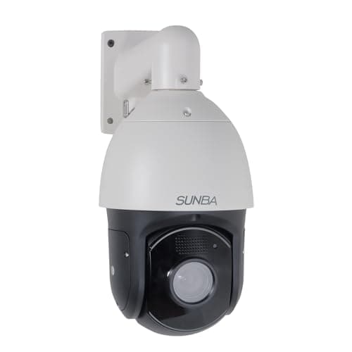 SUNBA High Speed 5MP PoE+ Auto Tracking PTZ IP Camera Outdoor, 72X Zoom Security Dome, Two-Way Audio & Built-in TF Card Slot, Deep AI, Long Range Infrared Night Vision up to 1500ft (P636 V2)