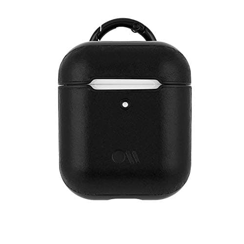 Case-Mate - Case for Airpods 1-2 - Leather - Compatible with Apple AirPods Series 1 and 2 - Black Leather
