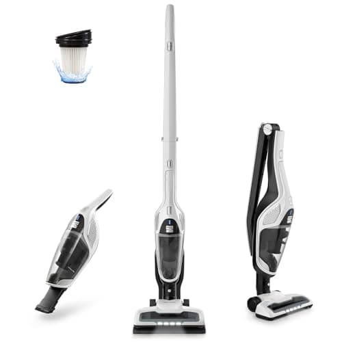Kenmore 200 Series DS2000 Cordless Stick Vacuum Lightweight Cleaner 2-Speed Power Suction LED Headlight 2-in-1 Handheld for Hardwood Floor, Low Pile Carpet & Pet Hair