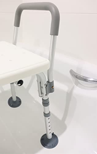 PEPE Mobility Tub Transfer Bench for Bathtub, Shower Chair with Backrest, Slip-Resistant Feet, Height Adjustable, White, Shower Bench Shower Seat for Elderly and Disabled 7