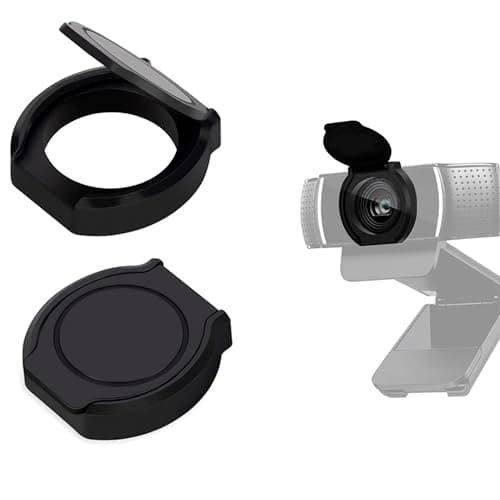 2 Pack Universal Webcam Cover, Desktop Computer External Webcam Lens Covers Shutter Cap Hood, Streaming Web Camera Privacy Cover Clip Compatible with Logitech HD Pro Webcams C270/C615/C920/C930e/C922X