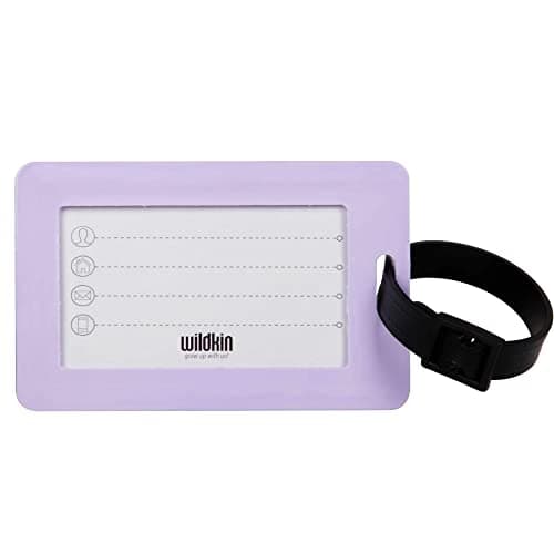 Wildkin Kids Luggage Tags – Set of 2, Durable Bag Tags w/Info Card for Suitcases & Backpacks - Unicorn 6