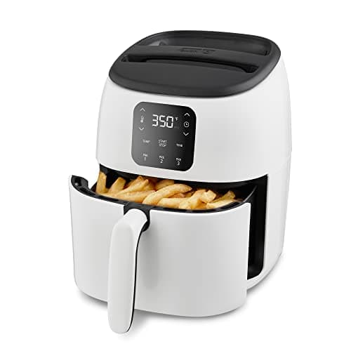 Dash Digital Tasti-Crisp™ Air Fryer - Compact Electric Digital Fryer With Auto Shut-Off Feature - Ideal for Small Spaces - AirCrisp® Technology - 2.6 Quarts - White