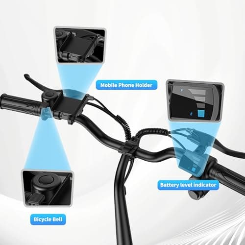 Electric Scooter Adults, 1300W/900W Peak Motor, Electric Scooter with Seat, 48V 13Ah/10.4Ah Battery, 14" Tires, 35/28 Miles Range, 20 MPH, 330 LBS Load, Dual Braking (10.4Ah-Black, 900W 10.4Ah) 9