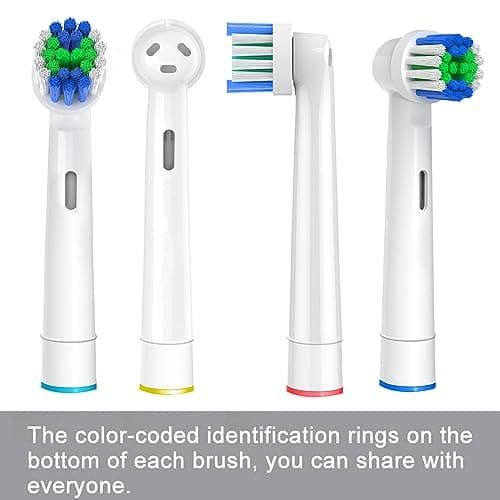Replacement Toothbrush Heads Compatible with Oral-B Braun, 20 Pcs Professional Electric Toothbrush Brush Heads for Oral B Replacement Head Refill Pro 500/1000/1500/3000/3757/5000/7000/7500/8000 5