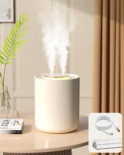 Portable Small Humidifier, 1500ml Small Humidifiers for Bedroom Baby, 1800mAh USB Personal Desktop Portable Humidifiers for Travel,Office, Car, Home, Auto Shut-Off, 3 Mist Modes, Super Quiet