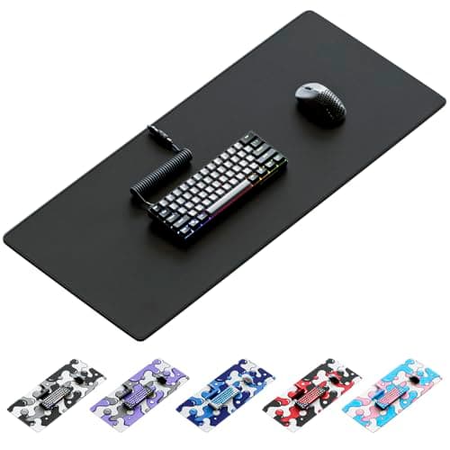 Kraken Large Gaming Mouse Pad - Non Slip Bottom - Stain & Water Resistant - Extended XXL Mousepad Large Desk Pad for Gaming, Office & Home - Desk Mat for Keyboard and Mouse - 32" x 12" (Black)