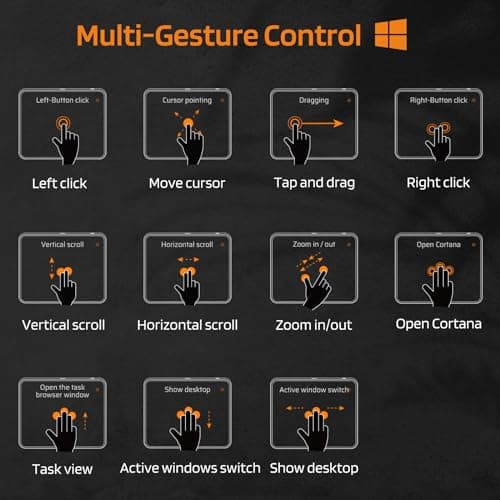 LTC Wired/Wireless Bluetooth Trackpad & Numpad, Portable Built-in Multi-Touch Gesture Numeric Touchpad Mouse for Windows, Computer, Notebook, PC, Laptop, Tablet 6