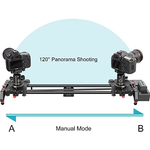 GVM SLIDER-120 Wireless Professional Carbon Fiber Motorized Camera Slider, Support Video Mode, Time-Lapse Photography, Horizontal, Tracking and 120° Panoramic Shooting 5