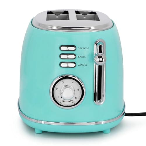 MegaChef 1.7 Quart Electric Tea Kettle and 2 Slice Toaster Combo (Turquoise) 4