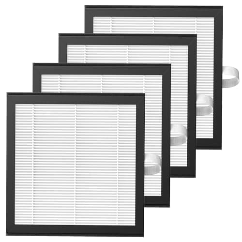 4 Pack DH02 H13 HEPA Replacement Filter Compatible with Tenergy Sorbi DH02 2 in 1 Dehumidifier(1000ML)/Air Purifier, Afloia AQ8 Q8/ Honati/Hysure Q7 Air Purifier