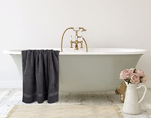 Utopia Towels Jumbo Bath Sheet 2 Piece, 600 GSM, 35 by 70 Inches, 100% Ring Spun Cotton, Absorbent and Quick Dry Extra Large Bath Towel, Grey 7