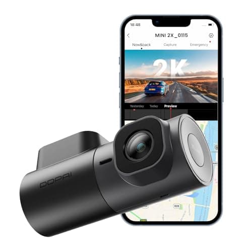 DDPAI 2K Dash Cam,QHD 1440P Car Dash cam Front,Dash Camera for Cars,5G WiFi,AI-ISP Night Vision,360°Rotatable,Smart APP, ADAS,WDR, AOV 20 Day Parking Monitoring, Support 256GB TF Cards, MINI2X