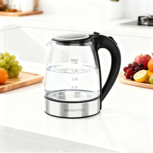 Megawise Electric Glass Kettle with Auto Shut-Off (1.8L) 7