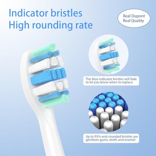 Replacement Toothbrush Heads for Philips Sonicare Replacement Heads, Electric Replacement Brush Head Compatible with Phillips Sonicare Electric Toothbrushes, 12 Pack 6