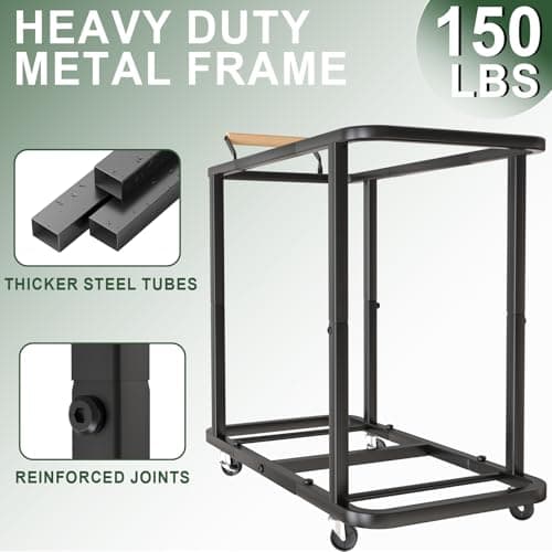 230L (60 Gal) Extra Large Fashion Laundry Sorter 3 Section with Lid, Rolling Laundry Basket Hamper with Handle, Laundry Organizer Storage Cart with Sturdy Metal Frame for Laundry Room, Hotel, White 5