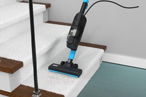 BLACK+DECKER Powerseries Lite Corded 3 in 1 Stick Vacuum, Upright to Hand-Vac Multi Surface, HEPA Filtration, Powerful 12k Pa, Ideal for Hard Floor, Low Carpet, Pet Hair Home & Office use, Black 4