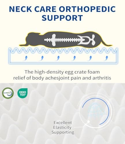 MADE 4 PETS Orthopedic Dog Bed for Large Dogs, Supportive Foam Big Large Pet Bed Sofa with Washable Removable Cover, Waterproof Dog Couch Bed, Non-Slip Bottom and Egg-Crate Foam, Grey 3