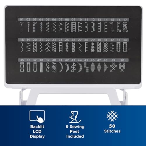 Brother ST150HDH Sewing Machine, Strong & Tough, 50 Built-in Stitches, LCD Display, 9 Included Feet 5