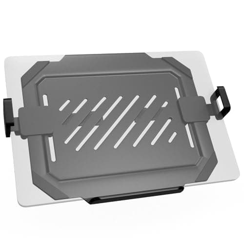 WORLDLIFT Laptop VESA Mount Tray Holder for Monitor Arms and Stands 75x75mm 100x100mm Clamp Notebook Adjustable 12 to 17 inch Black Universal