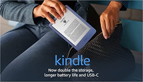 Amazon Kindle – The lightest and most compact Kindle, with extended battery life, adjustable front light, and 16 GB storage – Denim 9