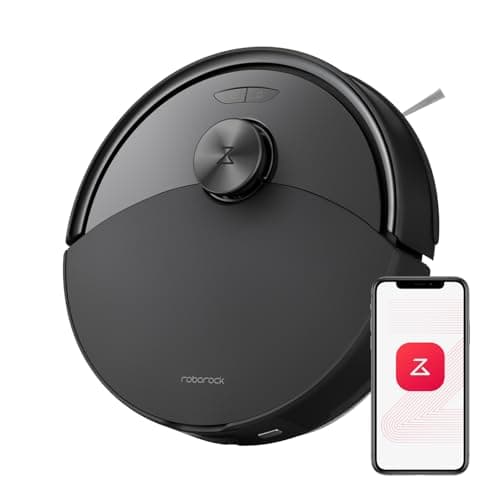 roborock Q10 S5 Robot Vacuum and Mop Cleaner, 10000Pa HyperForce Suction, Dual Anti-Tangle System, Auto-Lifting Mop, ReactiveTech Obstacle Avoidance, App Control, for Pet Hair and Carpet, Black