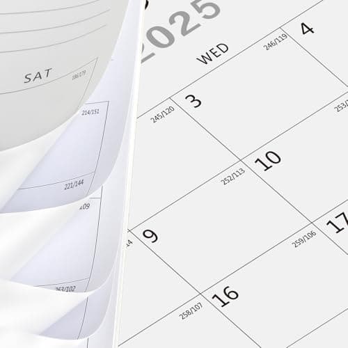 BHR Wall Calendar, Calendar 2025-2026 from July 2025 to December 2026 18 Months Calendars 14.7 inch×11 inch Julian Dates for New Year Christmas Gifts 7