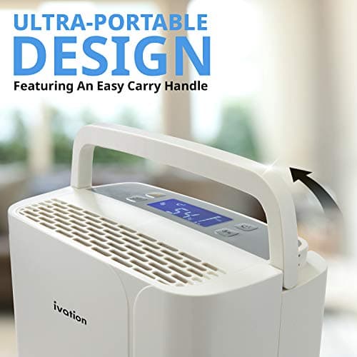 Ivation 14.7 Pint Compressor Dehumidifier – Small and Compact with Continuous Drain Hose for Smaller Spaces, Bathroom, Attic, Crawlspace and Closets - for Spaces Up to 320 Sq/Ft 7