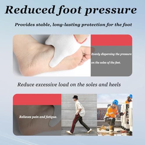 Shoe Insoles, Comfort Thin Lightweight Shock Absorption and Cushion Shoe Insole, Best Insoles for Men and Women for Everyday Use 7