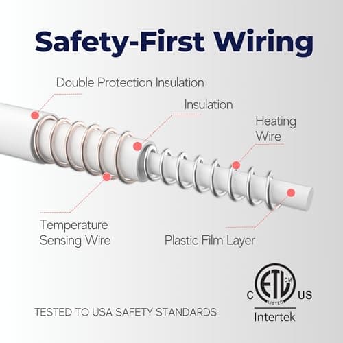 Dreamaker One-Touch Fleece Electric Heated Throw Blanket, 50x60 inches - Cozy, Machine Washable, with 4 Adjustable Heat Settings & Built-in Remote - Ultimate Comfort for Cold Nights - Gray 6