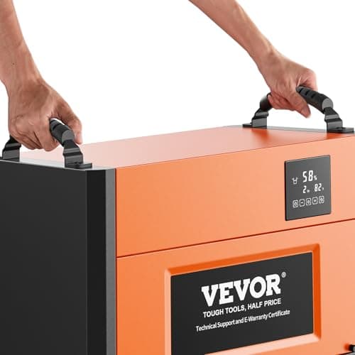 VEVOR 125 Pints Commercial Dehumidifier with Drain Hose for Crawl Spaces, Basements Warehouse & Job Sites, Large Capacity Dehumidifier for Water Damage Restoration, Auto Defrost, CSA Listed 12