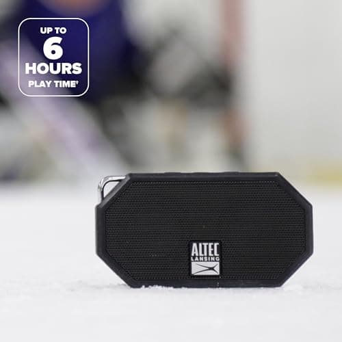 Altec Lansing Mini H2O - Waterproof Bluetooth Speaker, IP67 Certified & Floats in Water, Compact & Portable Speaker for Hiking, Camping, Pool, and Beach,Black 8
