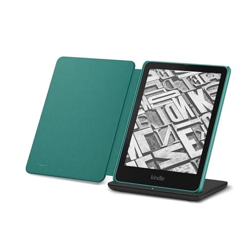 Amazon Kindle Paperwhite Bundle: Includes, Amazon Kindle Paperwhite Signature Edition 32GB | Jade, Plant-Based Leather Cover & Wireless Charging Dock | Jade