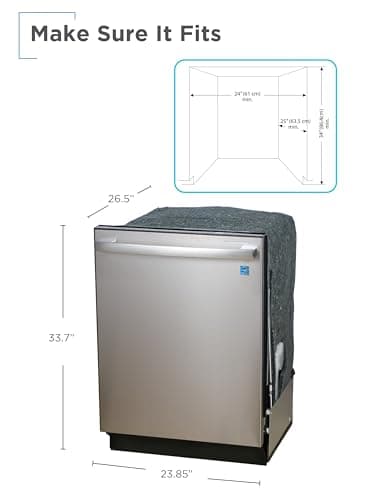 BLACK+DECKER 24" Designer Series Built-In Dishwasher, 14-Place Setting Capacity with Stainless Steel Tub, Dish Washer with 6 Wash Programs, Low Noise, ENERGY STAR Certified, BDW500MHS 8