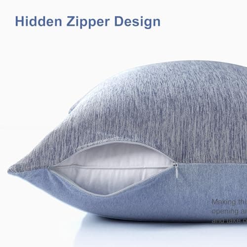 Elegear Cooling Pillow Cases for Hot Sleepers, Japanese Q-Max 0.5 Cooling Pillowcases, Both Sides(Cooling/Cotton), Breathable Soft Pillowcase for Hair and Skin, Set of 2-Blue (Standard (20" x 26")) 8