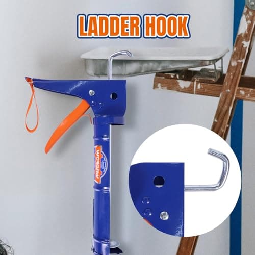 WADFOW Caulking Gun, No Drip Caulk Gun,9" Drip Free Hand Caulking Gun with Comfort Grip,Smooth Round Rod for 10oz Caulk Tubes,WCG2309D-2,Blue 5