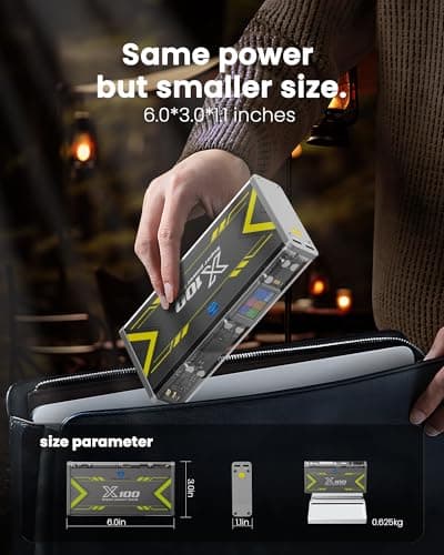 Edge X100 Professional 520W Power Bank PD3.1 Fast Charging,30000mah 97Wh Portable Power Station with Detail Screen,3Port Portable Charger,DC/XT30 Port for DJI,Type C for iPhone,Samsung,MacBook 6