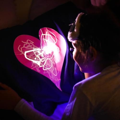 Illuminated Apparel Glow Sketch Interactive Glow in The Dark Pillowcase (Heart) 4