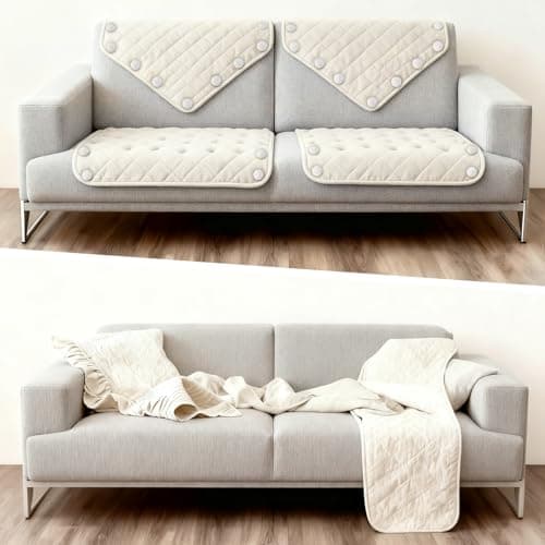 12 Pcs Upholstery Tacks Twist Pins for Slipcovers & Headliners - Bed Skirt Holders - Fabric Covered Furniture Pins for Secure Grip, No Damage（Light Grey） 7