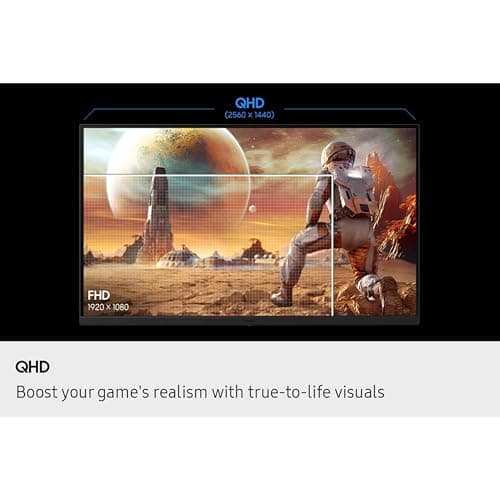 SAMSUNG 27” Odyssey G5 G53F QHD Resolution Gaming Monitor, HDR10, 200Hz Refresh Rate, IPS Panel, AMD FreeSync™ Premium, Black Equalizer, Auto Source Switch, LS27FG532ENXZA 5