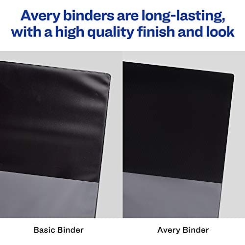 Avery Heavy-Duty View 3 Ring Binder, 1.5 Inch EZD Rings, Great for Portfolios, Office, School Notebooks, and More, 1 Mint Binder (79271) 8