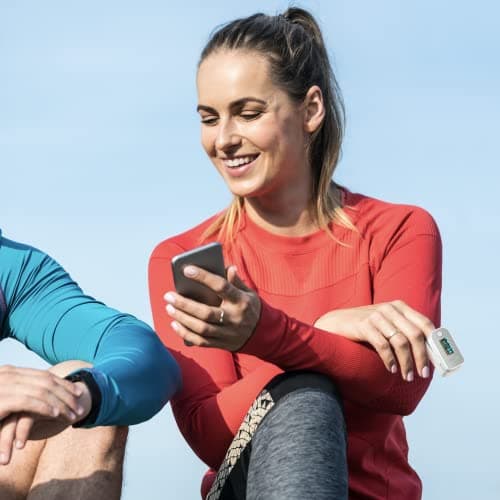 Pulse Oximeter Fingertip Bluetooth | Blood Oxygen Saturation & Heart Rate Monitor | Compatible with iOS & Android Smartphones 6